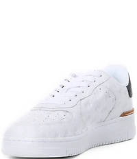 Polo Ralph Lauren Men's Masters Court Embossed Logo Leather Sneakers