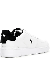 Polo Ralph Lauren Men's Masters Court Napa Tumbled Leather Sneakers