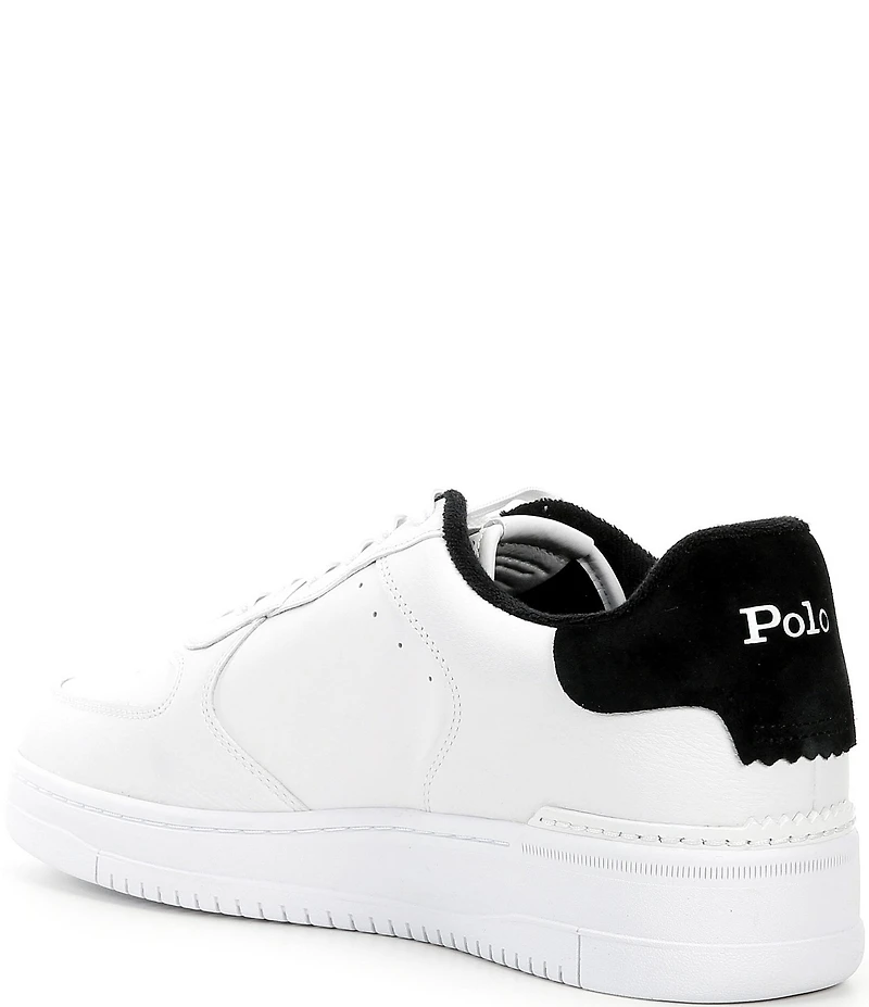 Polo Ralph Lauren Men's Masters Court Napa Tumbled Leather Sneakers