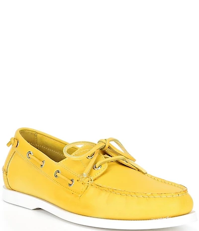 Polo Ralph Lauren Men's Merton Dip-Dyed Leather Boat Shoes