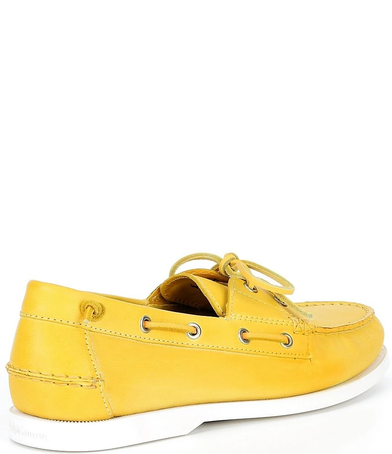 Polo Ralph Lauren Men's Merton Dip-Dyed Leather Boat Shoes