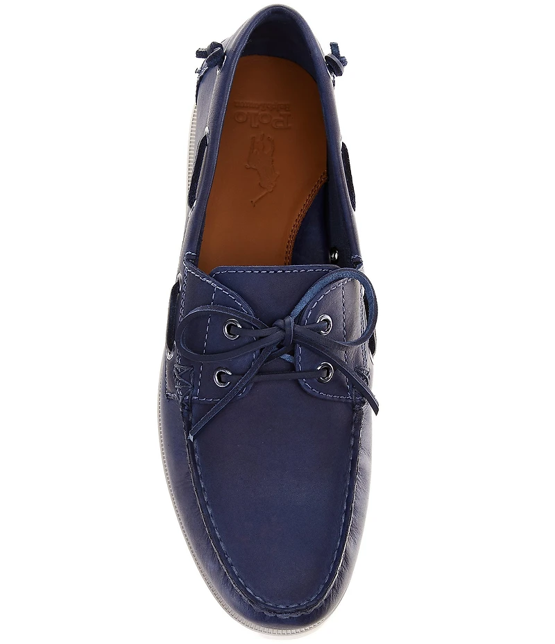 Polo Ralph Lauren Men's Merton Dip-Dyed Leather Boat Shoes