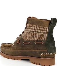 Polo Ralph Lauren Men's Ranger Suede and Plaid Wool Boots