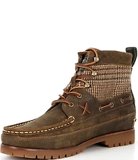 Polo Ralph Lauren Men's Ranger Suede and Plaid Wool Boots