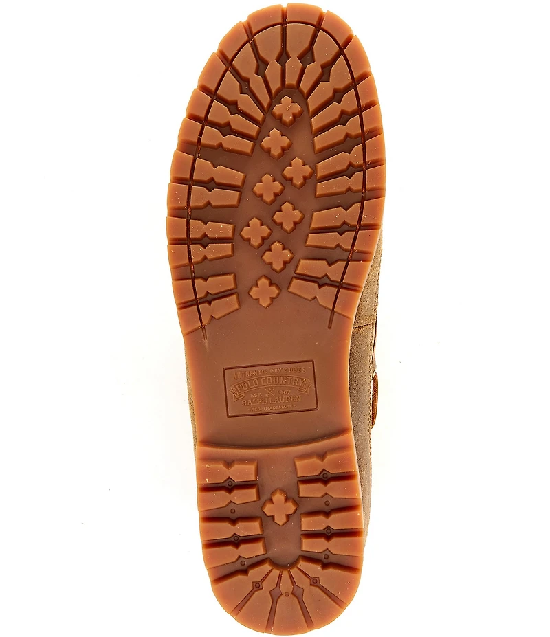 Polo Ralph Lauren Men's Ranger Suede and Plaid Wool Boots