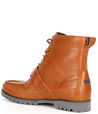 Polo Ralph Lauren Men's Ranger Tumbled Leather Buckle Lug Sole Boots