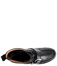 Polo Ralph Lauren Men's Ranger Tumbled Leather Buckle Lug Sole Boots