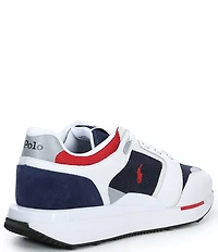 Polo Ralph Lauren Men's Train 89 V2 Leather and Mesh Sneakers