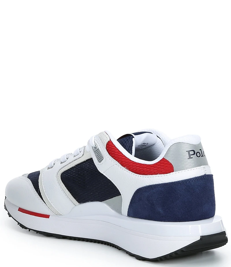 Polo Ralph Lauren Men's Train 89 V2 Leather and Mesh Sneakers