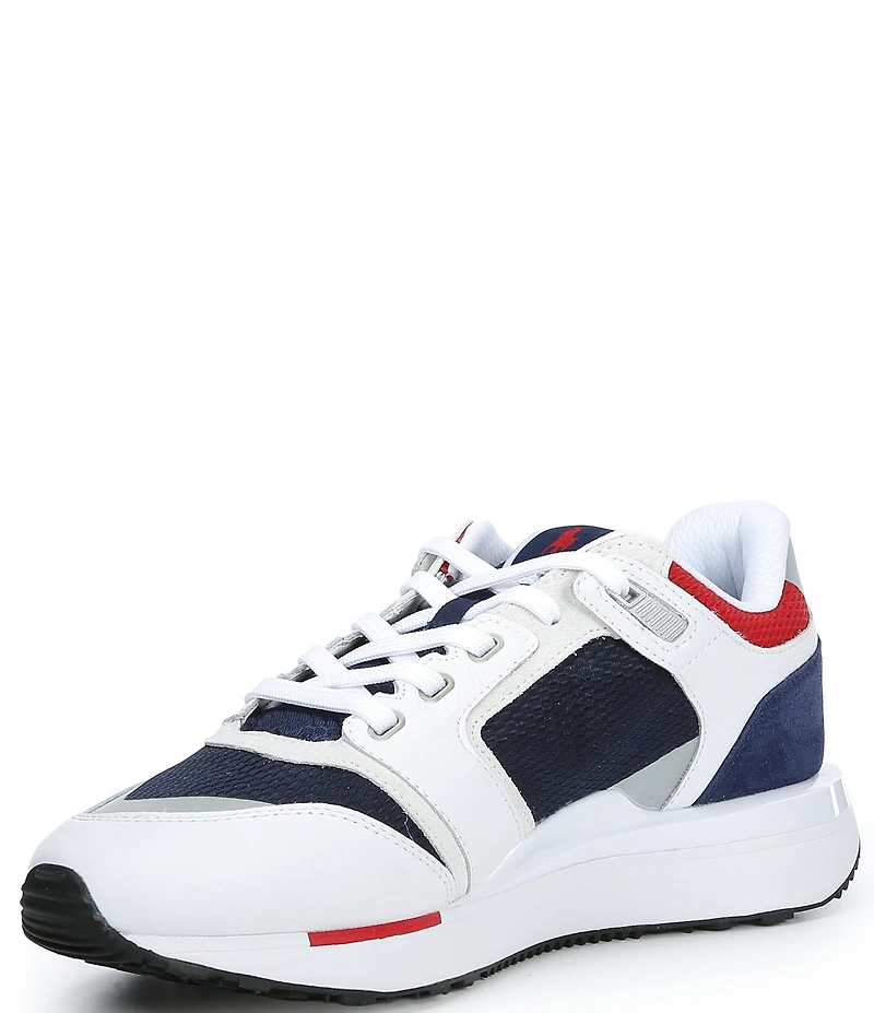 Polo Ralph Lauren Men's Train 89 V2 Leather and Mesh Sneakers