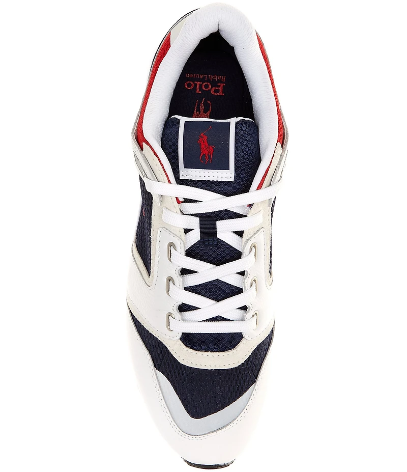 Polo Ralph Lauren Men's Train 89 V2 Leather and Mesh Sneakers