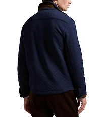 Polo Ralph Lauren Micro Diamond Quilted Double-Knit Jersey Shirt Jacket