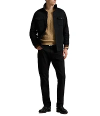 Polo Ralph Lauren Micro Diamond Quilted Double-Knit Jersey Shirt Jacket