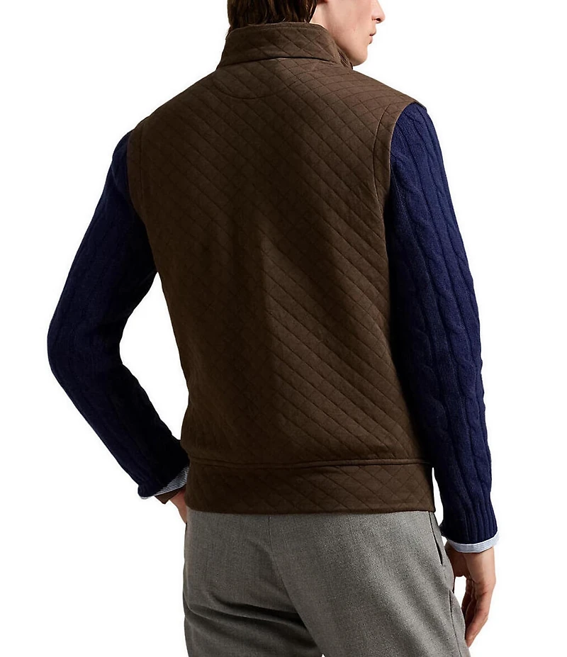 Polo Ralph Lauren Micro-Diamond Quilted Double-Knit Jersey Vest