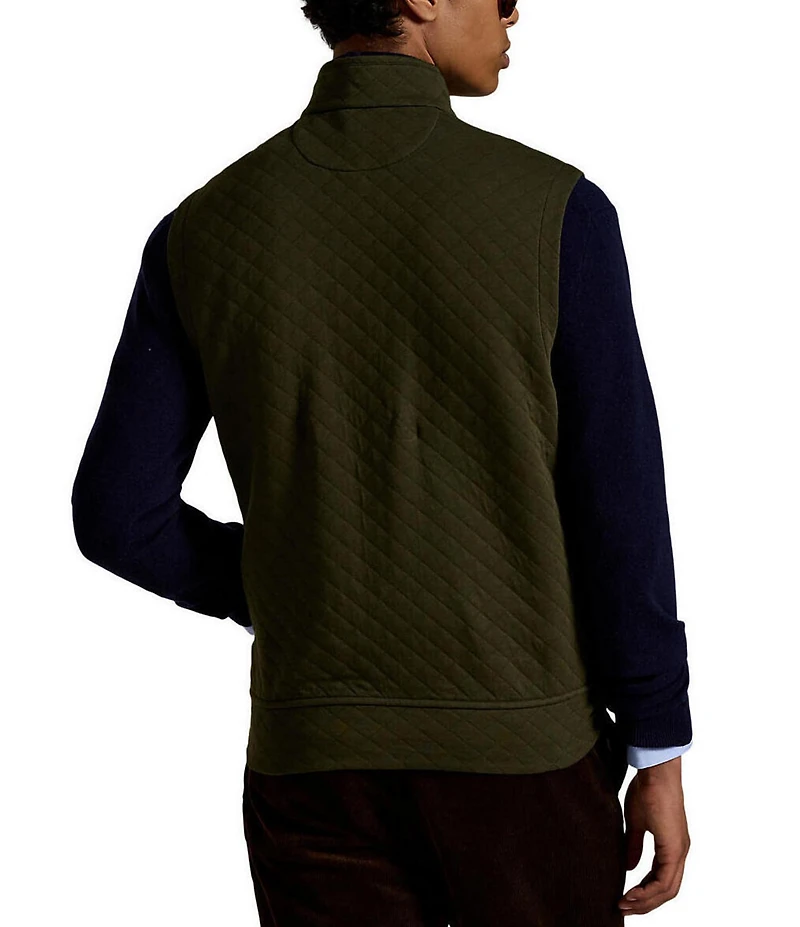 Polo Ralph Lauren Micro-Diamond Quilted Double-Knit Jersey Vest