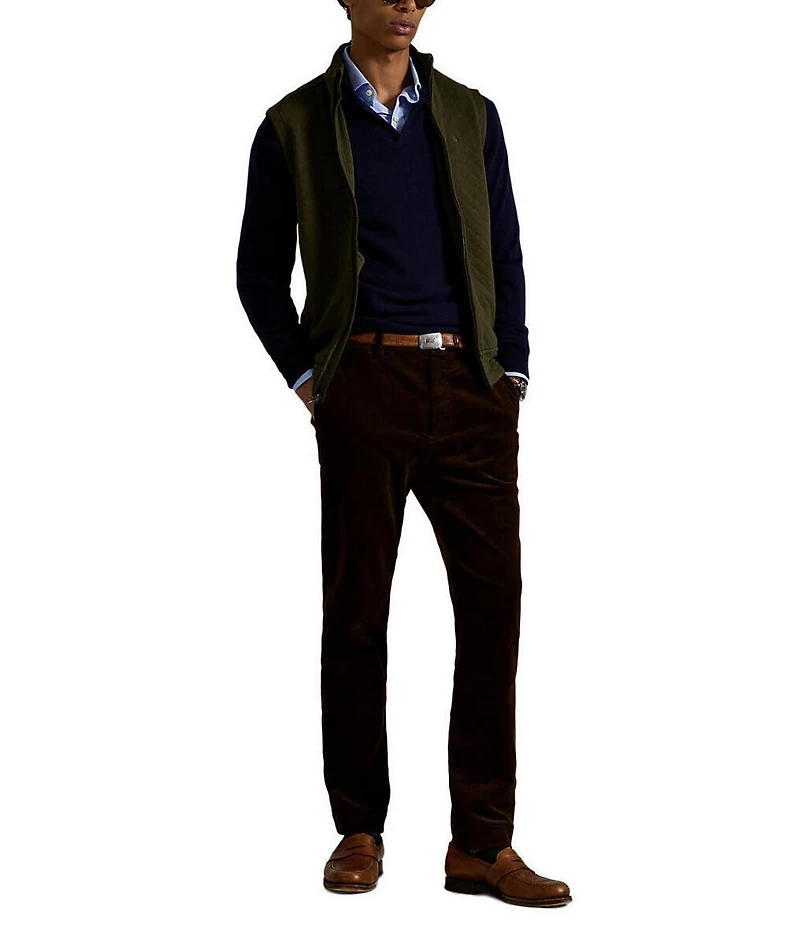 Polo Ralph Lauren Micro-Diamond Quilted Double-Knit Jersey Vest