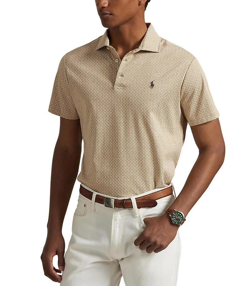 Polo Ralph Lauren Mini Horseshoe Print Short Sleeve Polo Shirt