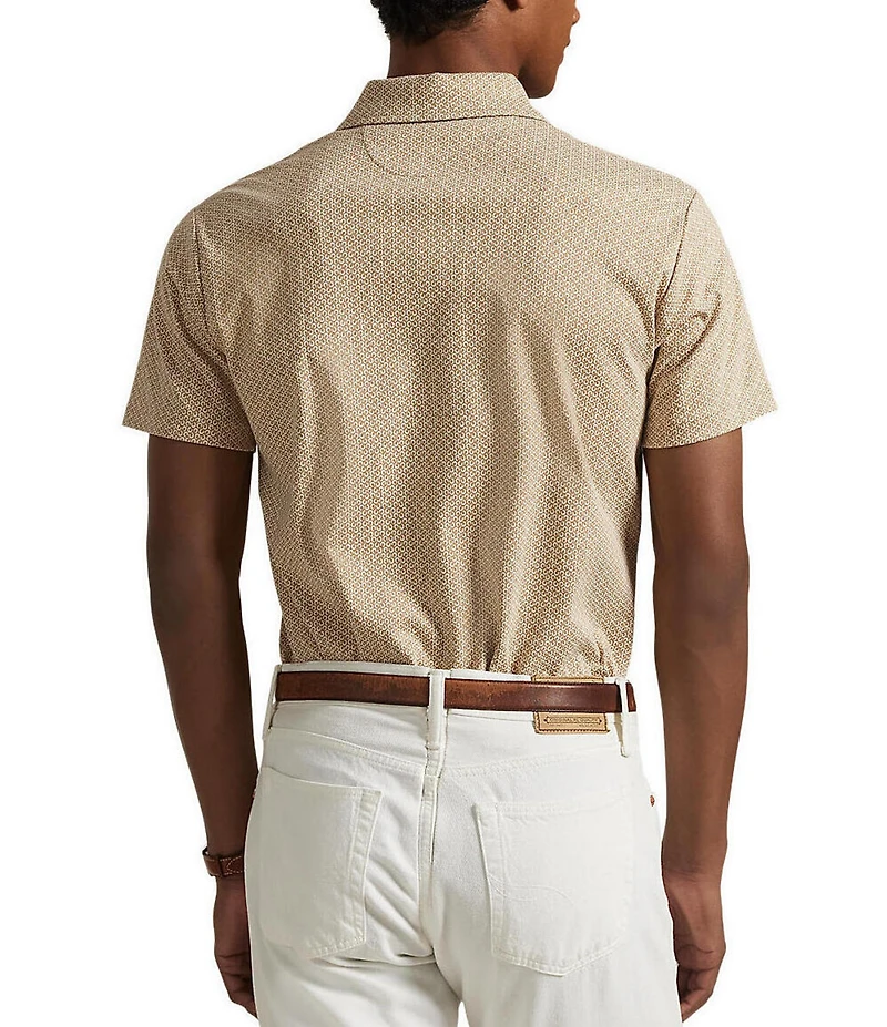 Polo Ralph Lauren Mini Horseshoe Print Short Sleeve Polo Shirt
