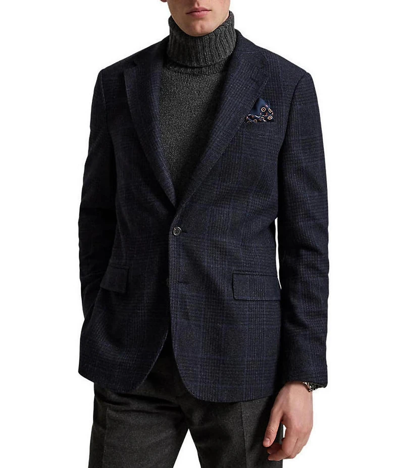 Polo Ralph Lauren Modern Fit Glen Plaid Wool Blend Sport Coat