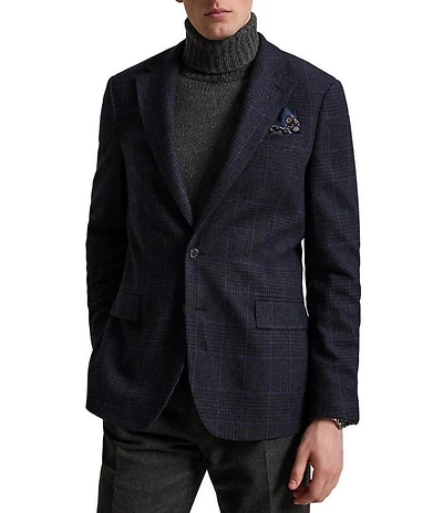 Polo Ralph Lauren Modern Fit Glen Plaid Wool Blend Sport Coat