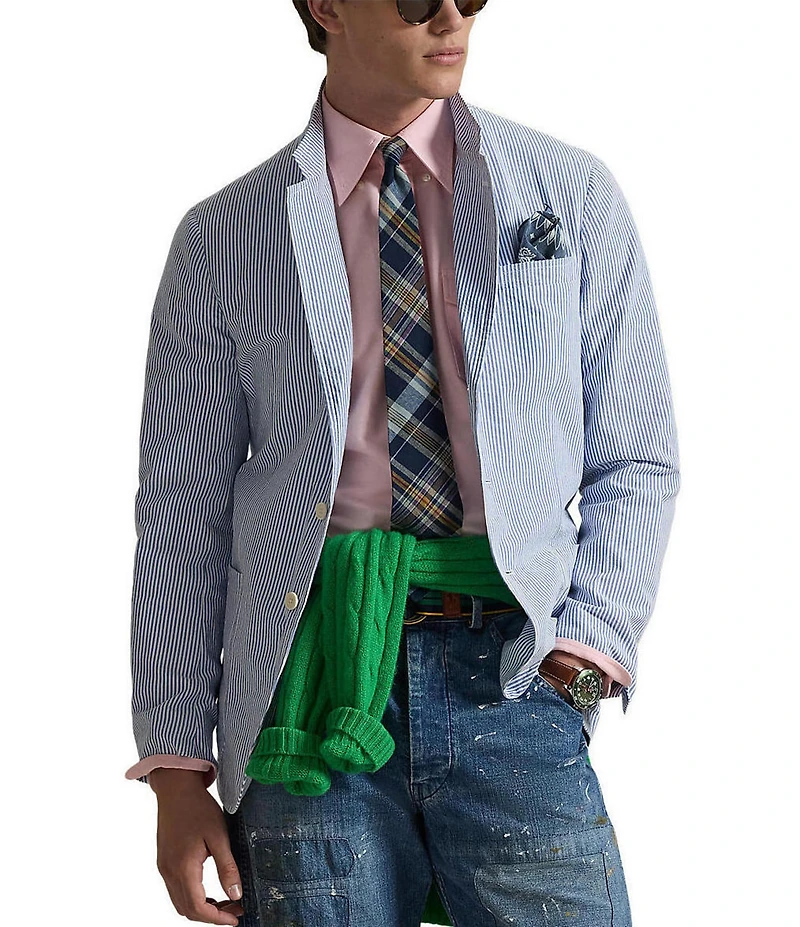 Polo Ralph Lauren Modern Fit Seersucker Jacket