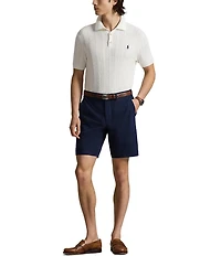 Polo Ralph Lauren Norwich Performance Straight Fit Flat-Front 9#double; Inseam Shorts