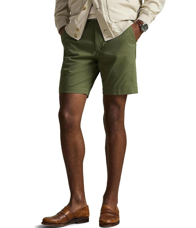 Polo Ralph Lauren Norwich Performance Straight Fit Flat-Front 9#double; Inseam Shorts