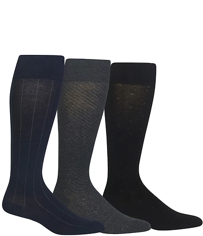 Polo Ralph Lauren Over-The-Calf Dress Socks 3-Pack