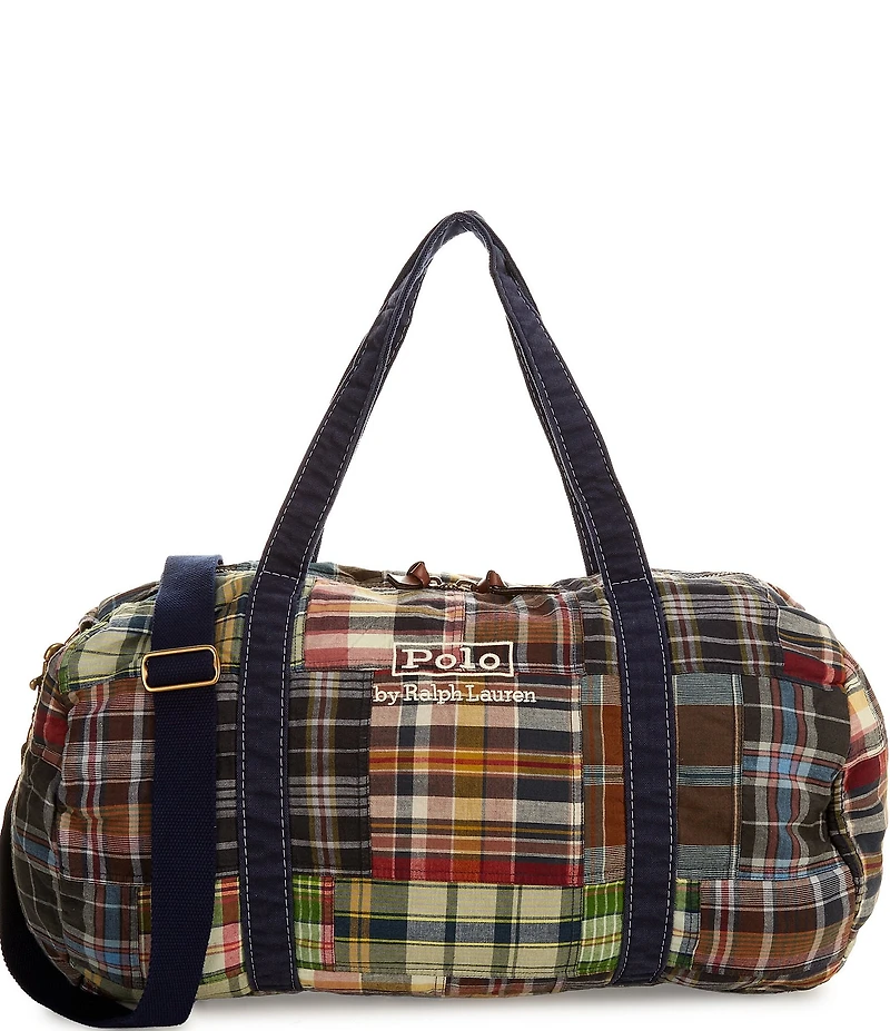 Polo Ralph Lauren Patchwork Madras Duffle Bag