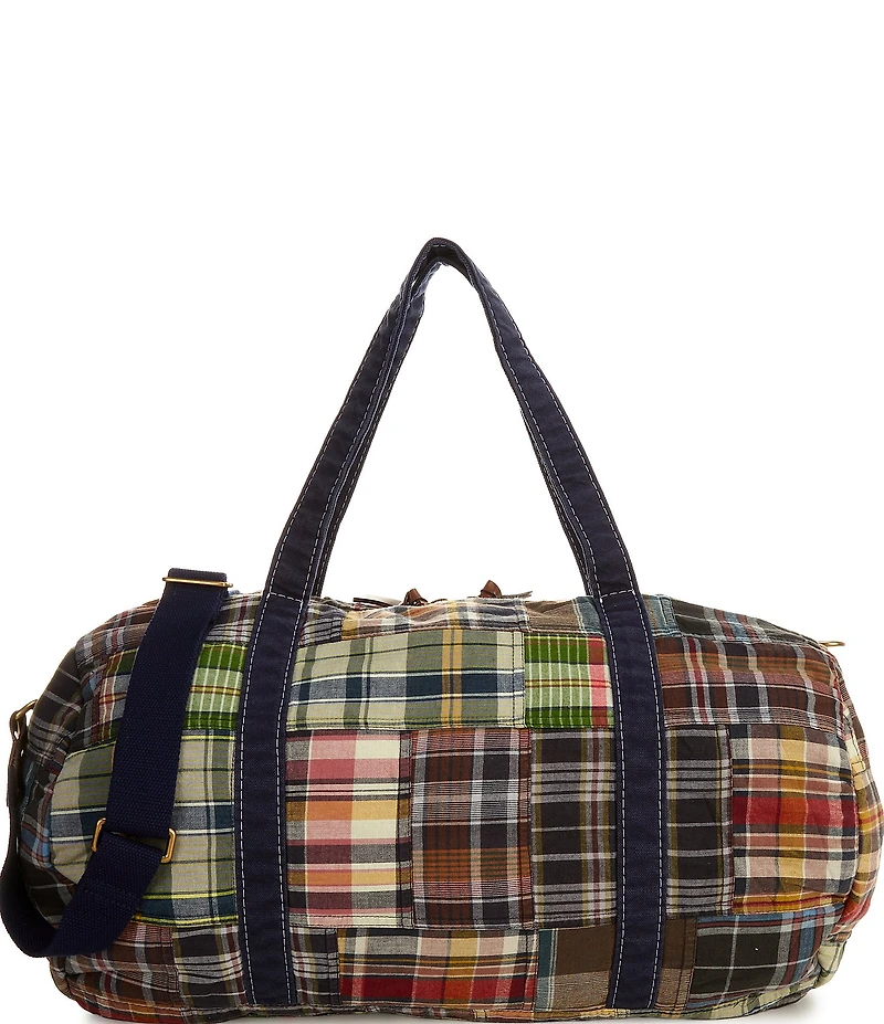 Polo Ralph Lauren Patchwork Madras Duffle Bag