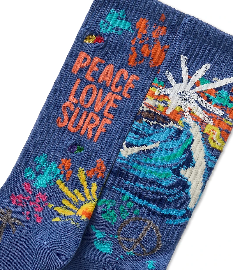 Polo Ralph Lauren Peace Love Surf Crew Socks