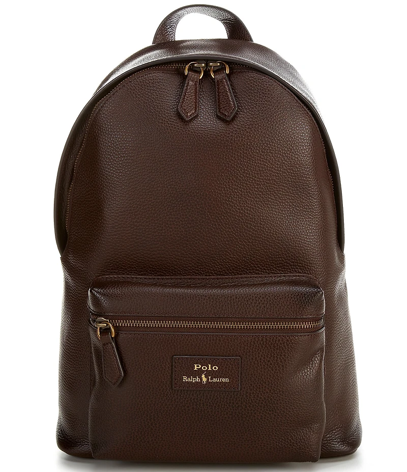 Polo Ralph Lauren Pebbled Leather Backpack