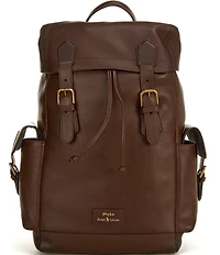 Polo Ralph Lauren Pebbled Leather Backpack