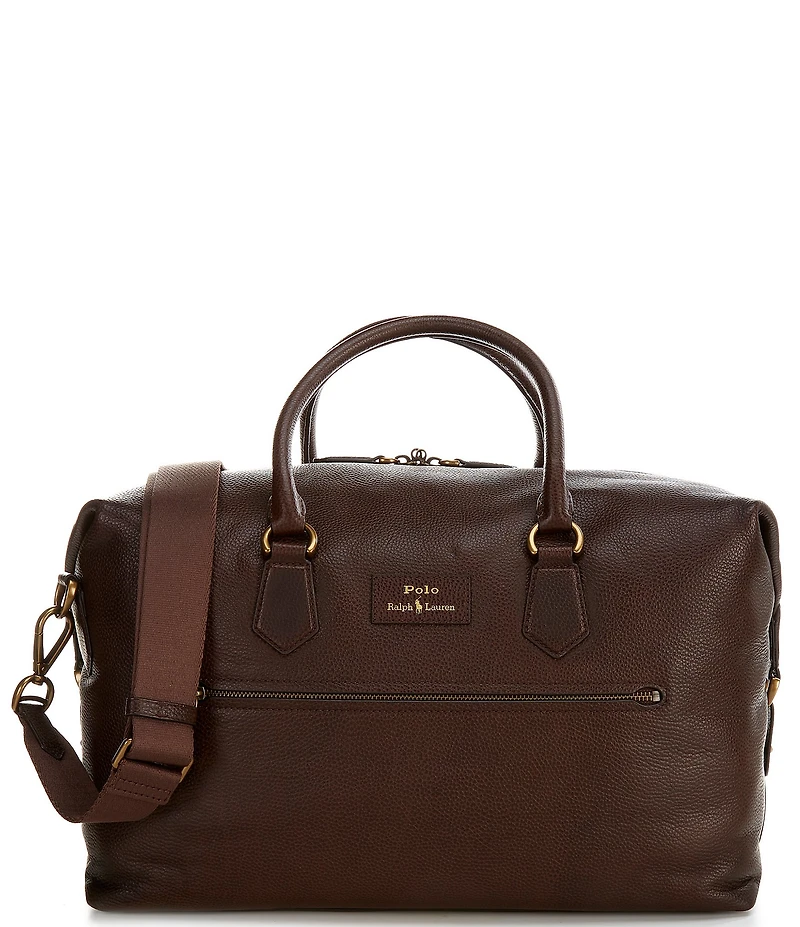 Polo Ralph Lauren Pebbled Leather Duffle Bag