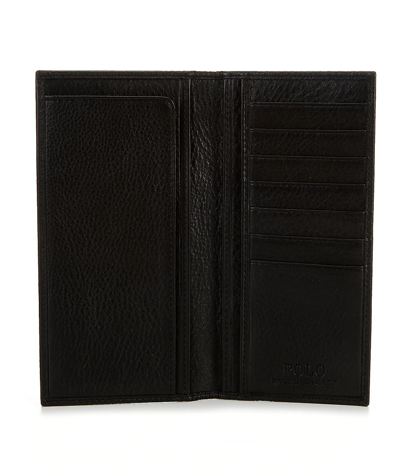 Polo Ralph Lauren Pebbled Leather Narrow Wallet