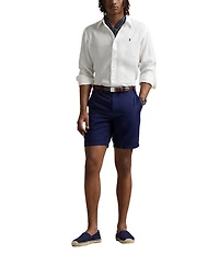 Polo Ralph Lauren Piece Dye Solid Linen Long Sleeve Woven Shirt