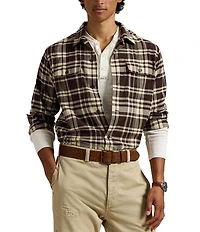 Polo Ralph Lauren Plaid Brushed Performance Stretch Long Sleeve Woven Shirt