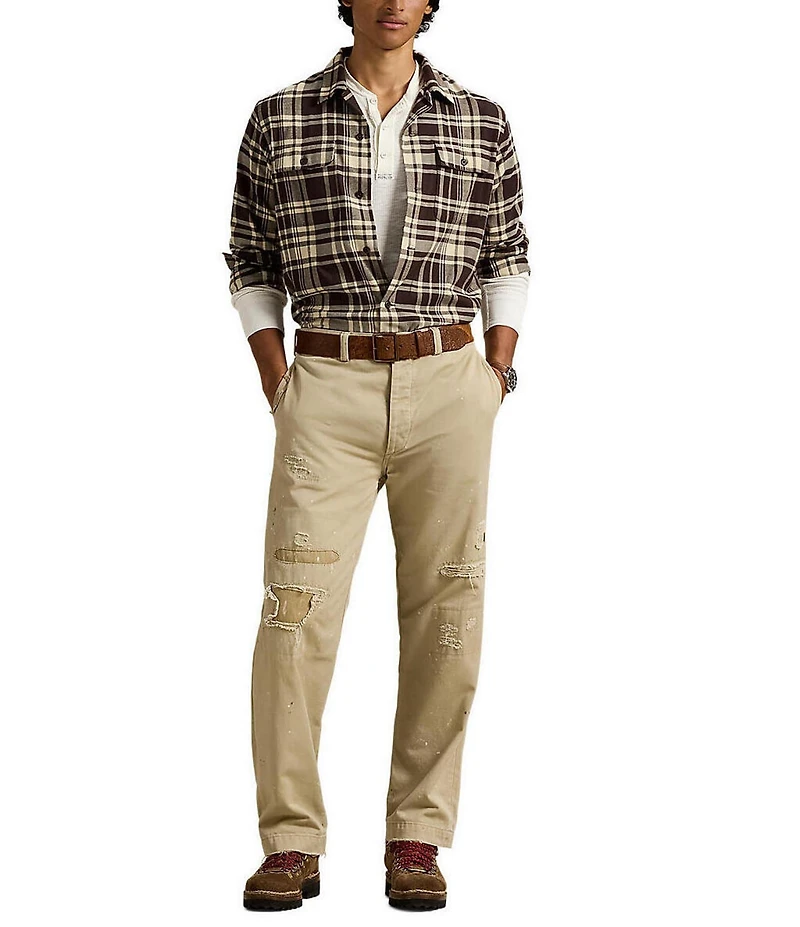 Polo Ralph Lauren Plaid Brushed Performance Stretch Long Sleeve Woven Shirt