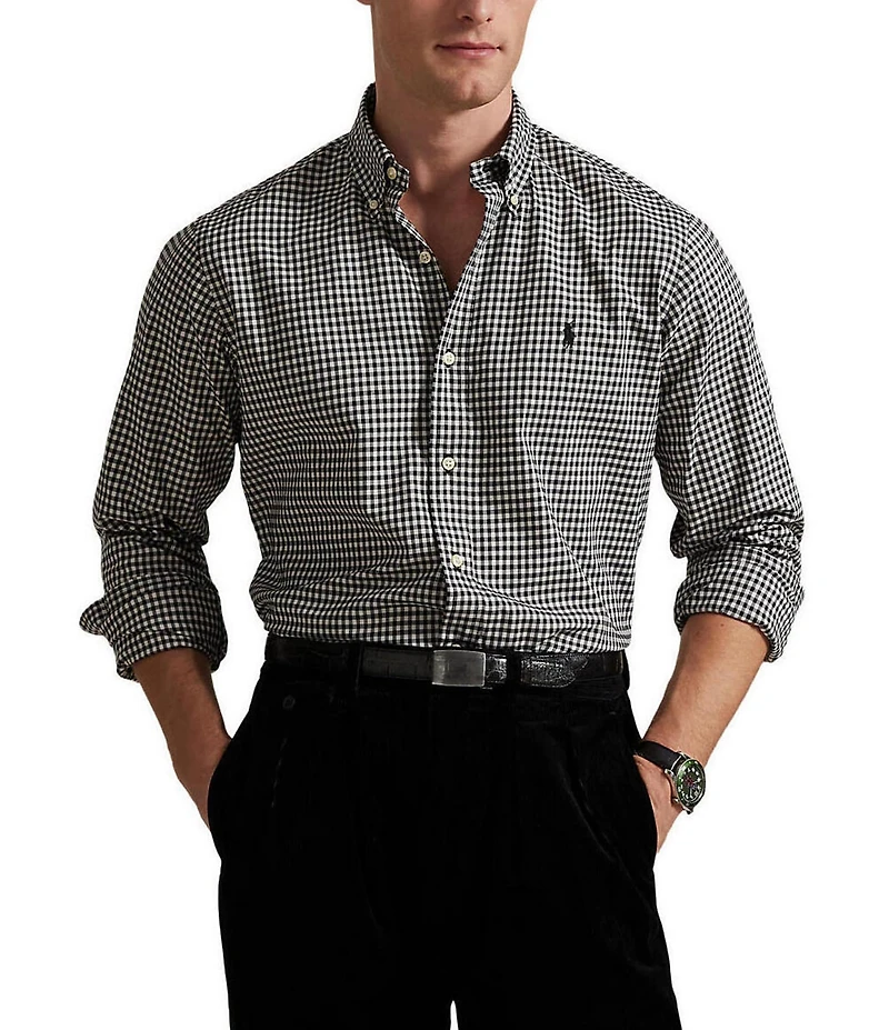 Polo Ralph Lauren Plaid Brushed Twill Long Sleeve Woven Shirt