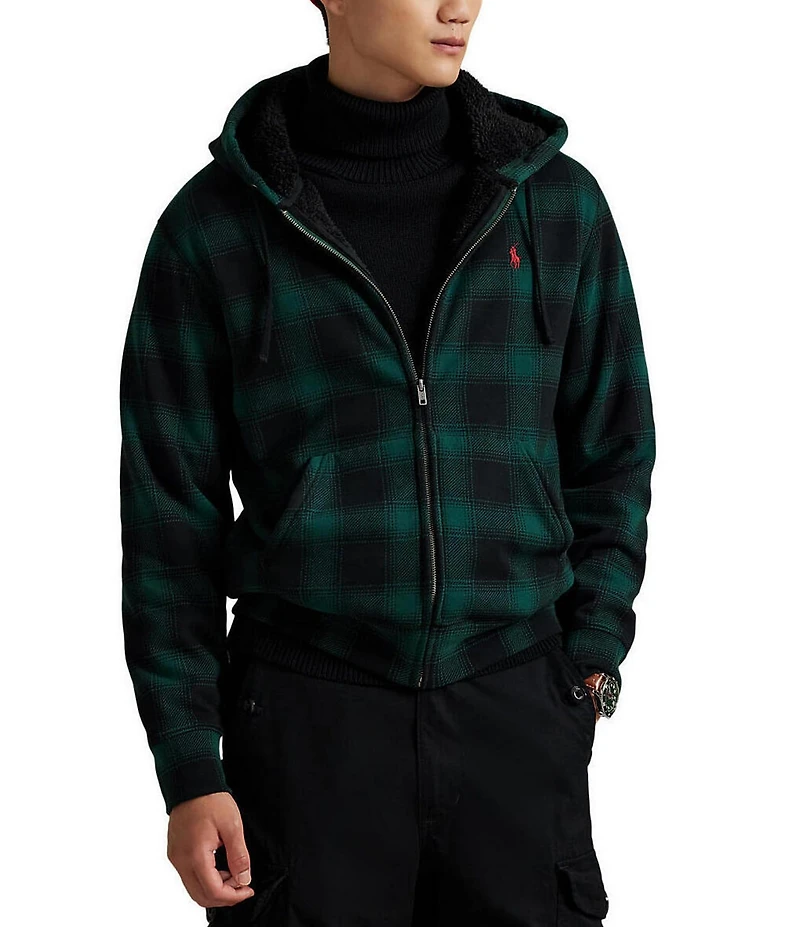 Polo Ralph Lauren Plaid Fleece Full-Zip Hoodie