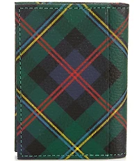 Polo Ralph Lauren Plaid Leather Folded Card Case