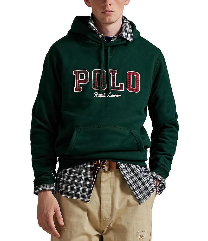Polo Ralph Lauren Plaid-Logo Long Sleeve Fleece Hoodie