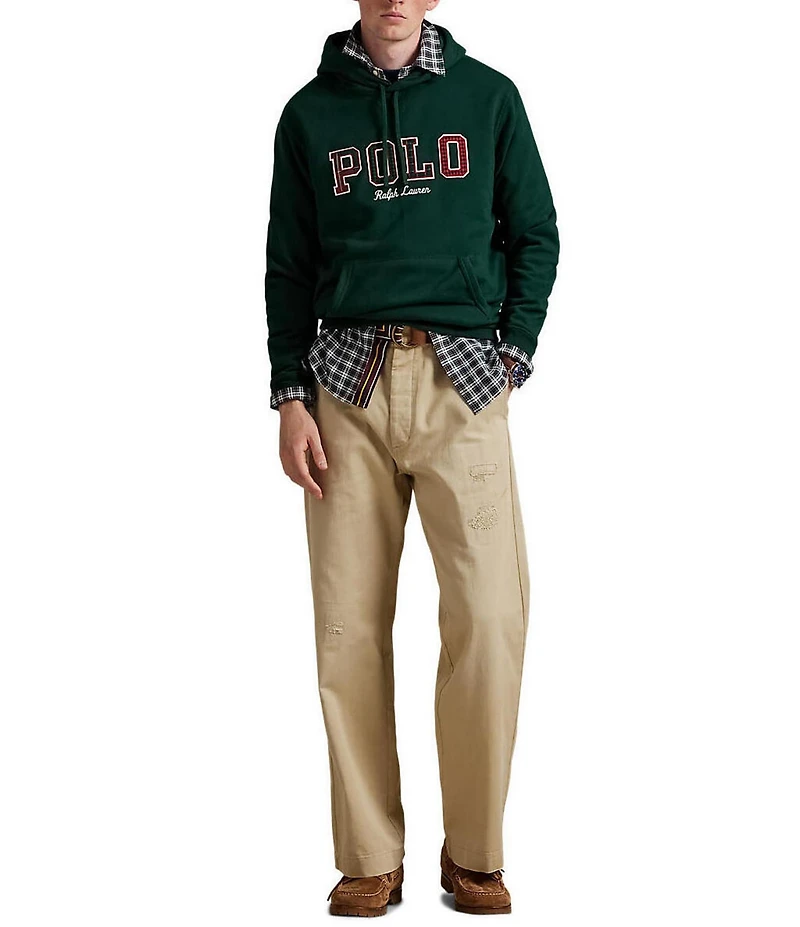 Polo Ralph Lauren Plaid-Logo Long Sleeve Fleece Hoodie