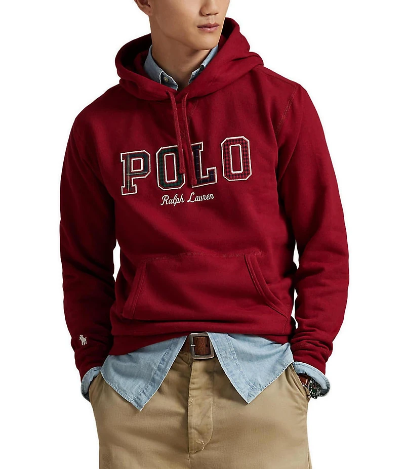 Polo Ralph Lauren Plaid-Logo Long Sleeve Fleece Hoodie