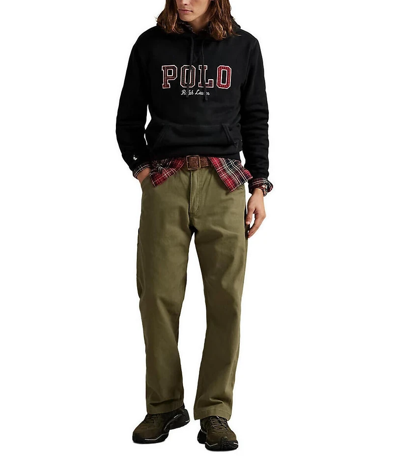 Polo Ralph Lauren Plaid-Logo Long Sleeve Fleece Hoodie