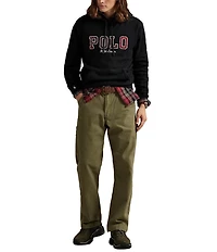 Polo Ralph Lauren Plaid-Logo Long Sleeve Fleece Hoodie