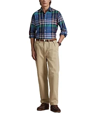Polo Ralph Lauren Plaid Oxford Long Sleeve Woven Shirt