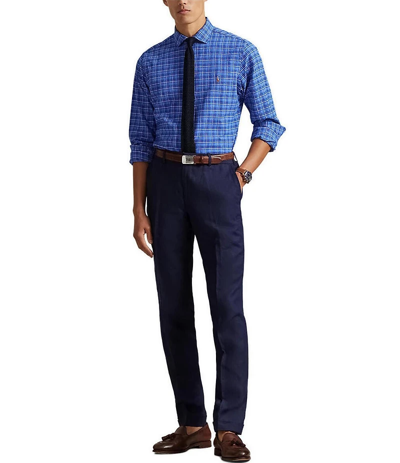 Polo Ralph Lauren Plaid Oxford Long Sleeve Woven Shirt