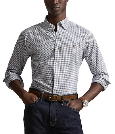 Polo Ralph Lauren Plaid Performance Oxford Long Sleeve Woven Shirt