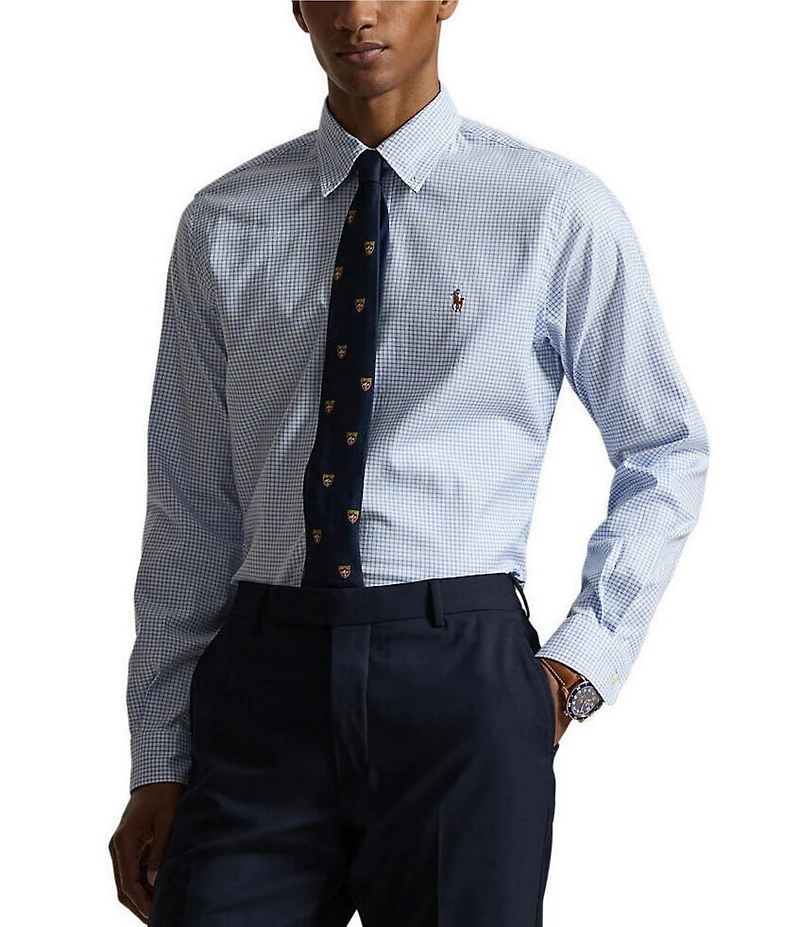 Polo Ralph Lauren Plaid Performance Oxford Long Sleeve Woven Shirt